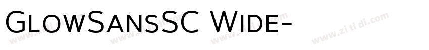 GlowSansSC Wide字体转换
